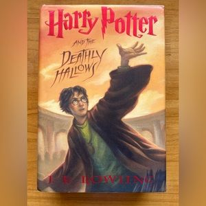 COPY - #7 Harry Potter and the Deathly Hallows book and DVDs set